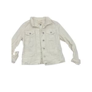Universal Thread White Denim Jacket Womens Size Small